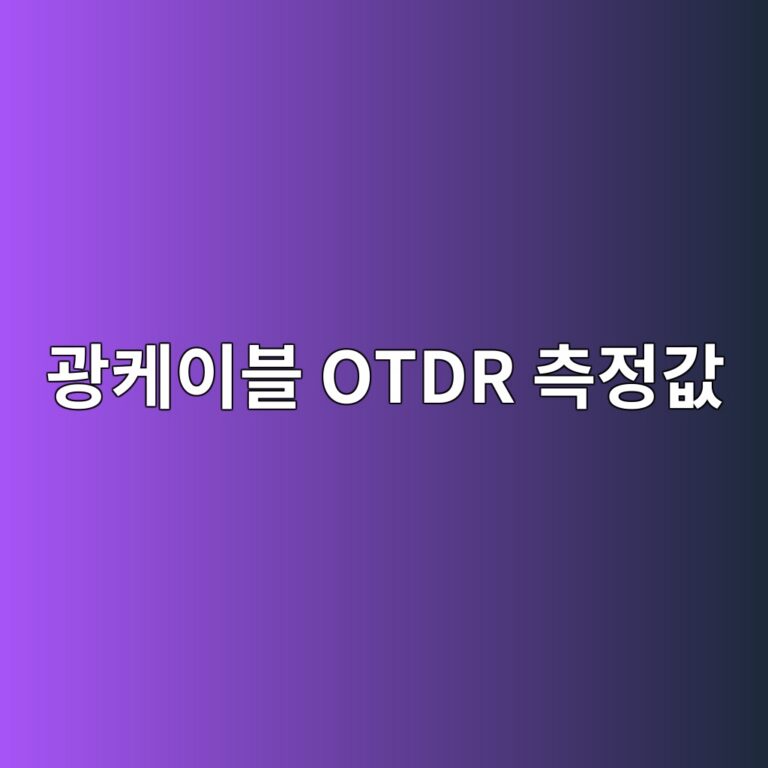 광케이블 OTDR 측정값 해석방법 1 eab491ecbc80ec9db4ebb894 otdr ecb8a1eca095eab092 1787486951